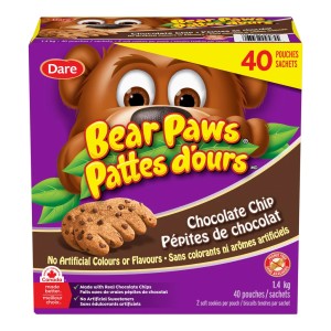 Dare Chocolate Chip Bear Paws